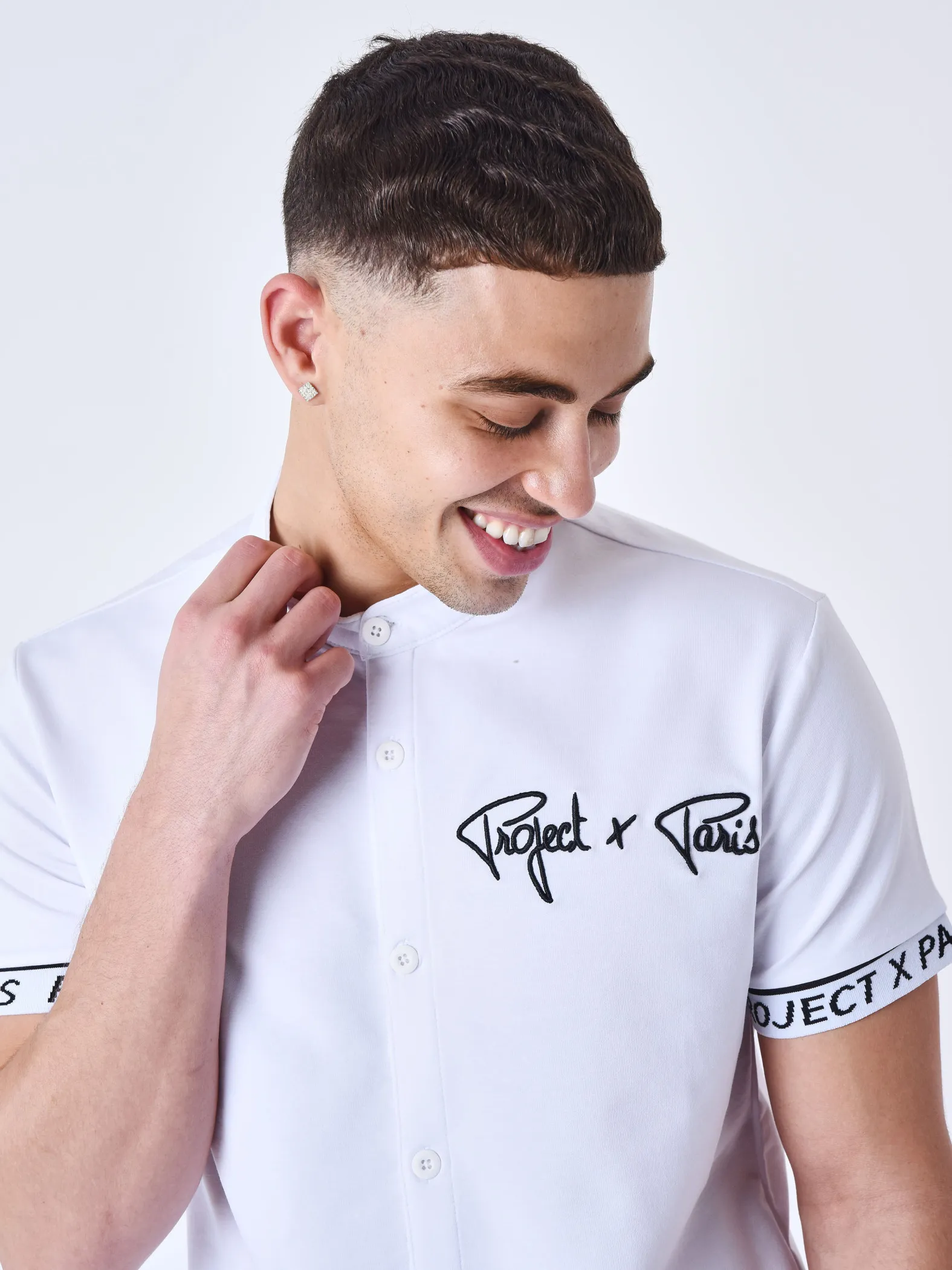 Short-Sleeve T-shirt with Embroidered Logo