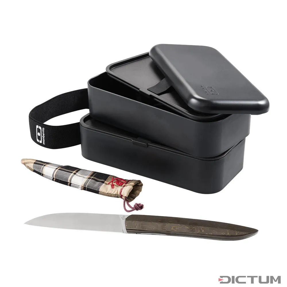 Cuchillo plegable Roland Lannier »Why so serious?«, Fat Carbon gold